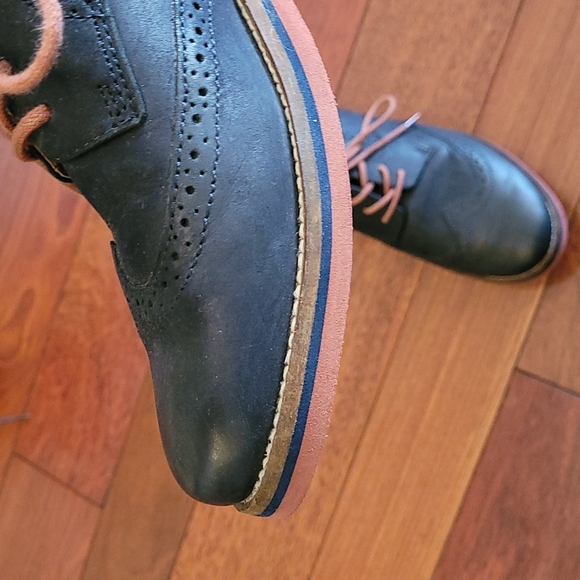 Pegabo kids oxfords in navy - US 7 - Picture 4 of 11